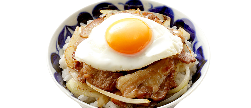 北海道 めだま焼き ぶた丼